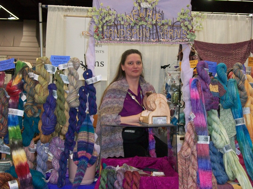 Cheryl Newhouse Spinning at Sock Summit 2011