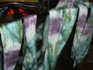 Bam Hueh spinning Fiber Water Lilies