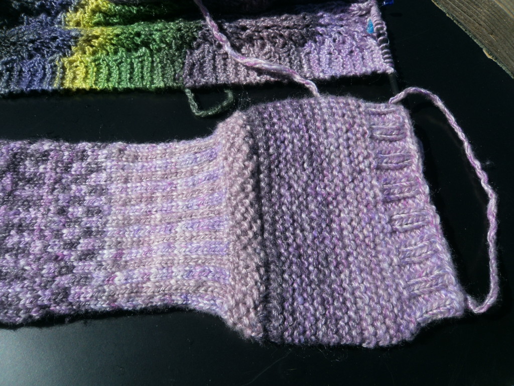 Purple Memories in 4 ply cable.